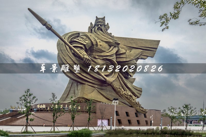 不銹鋼關(guān)公雕塑，廣場大型關(guān)公像 (3)
