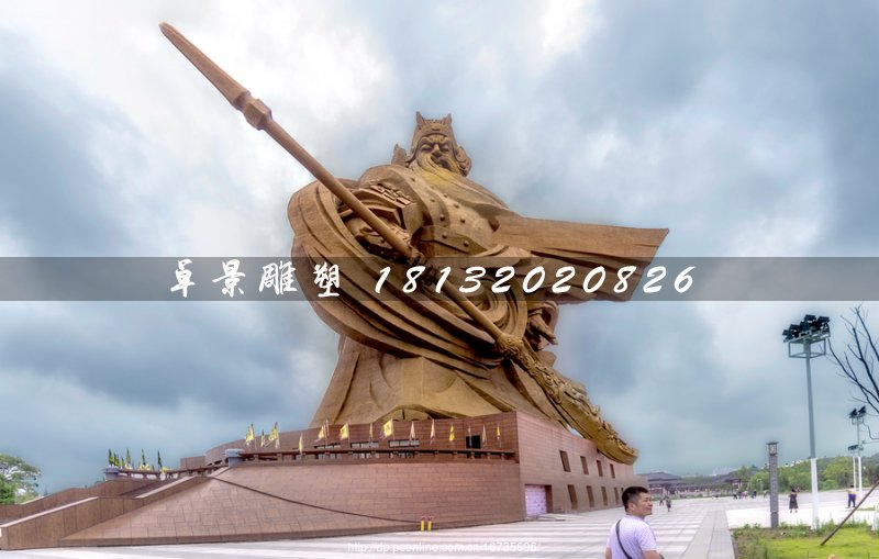 不銹鋼關(guān)公雕塑，廣場大型關(guān)公像 (1)