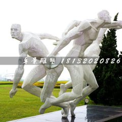 擲鐵餅雕塑，不銹鋼運動員雕塑