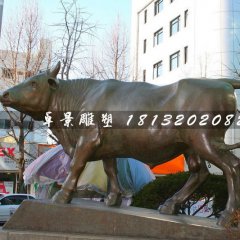 銅牛雕塑，動(dòng)物雕塑
