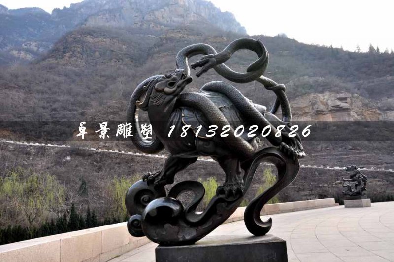 玄武銅雕，廣場神獸銅雕