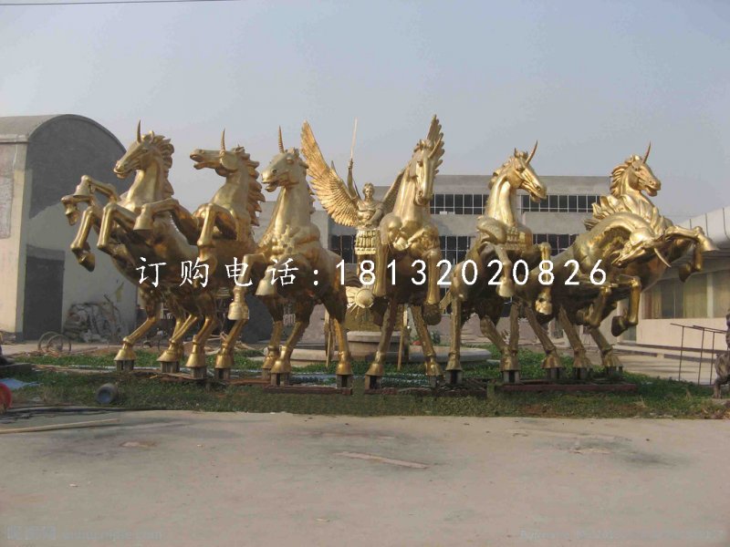 阿波羅戰(zhàn)車銅雕,景觀銅雕