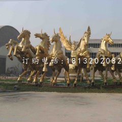 阿波羅戰(zhàn)車(chē)銅雕，景觀銅雕