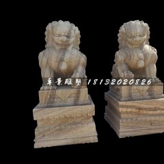 北京獅石雕，廣場動物石雕
