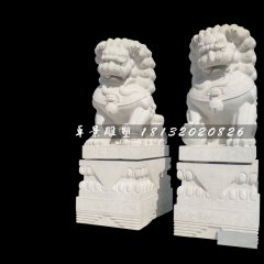 北京獅石雕，漢白玉獅子