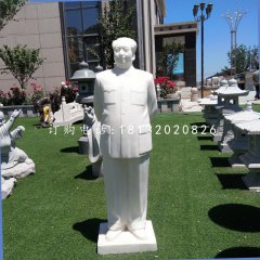 背手毛主席石雕，漢白玉偉人石雕