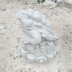 漢白玉金蟾，招財金蟾