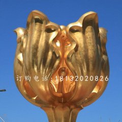 紫荊花雕塑，廣場(chǎng)不銹鋼雕塑