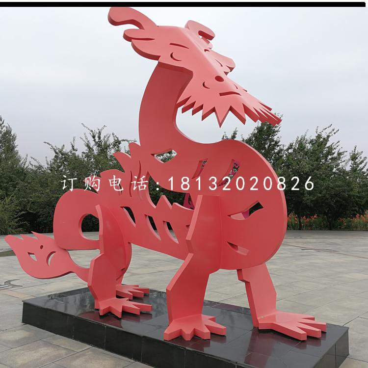 不銹鋼十二生肖，抽象動(dòng)物雕塑 (3)