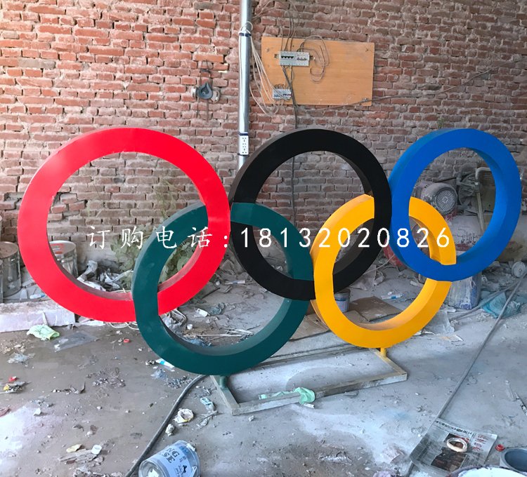 不銹鋼五環(huán)，廣場不銹鋼雕塑