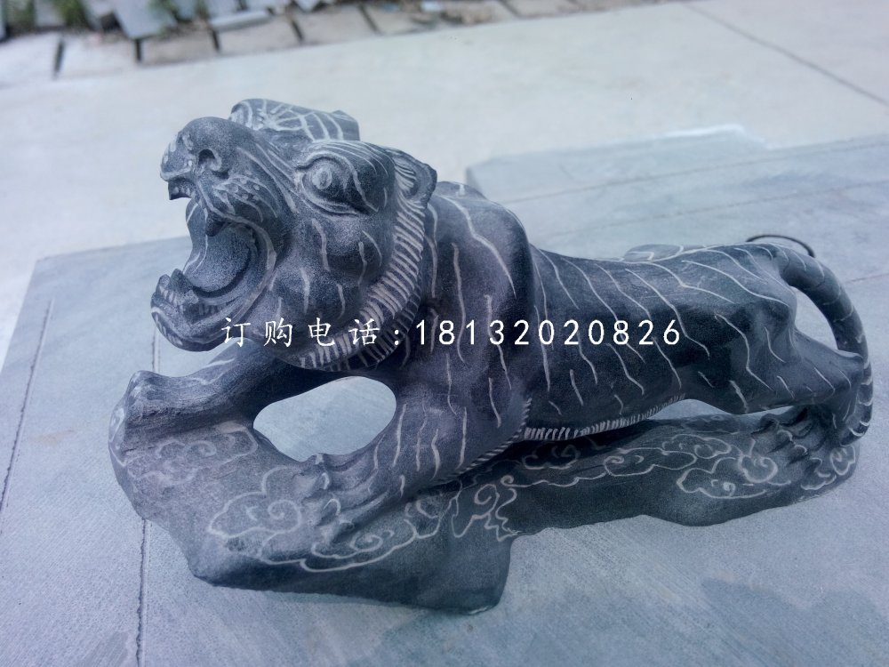 老虎石雕，青石老虎雕塑 (2)