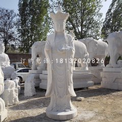 立式地藏王，漢白玉佛像