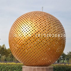 不銹鋼球，鏤空球雕塑