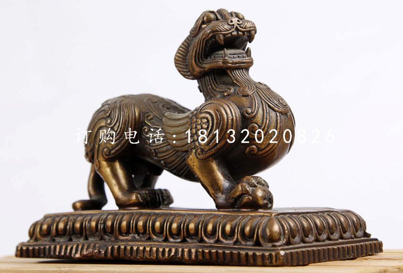 狴犴銅雕，神獸銅雕