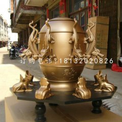 地動(dòng)儀銅雕，鑄銅雕塑