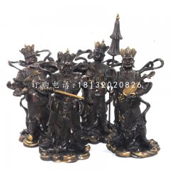 四大天王銅雕，寺廟天王銅雕