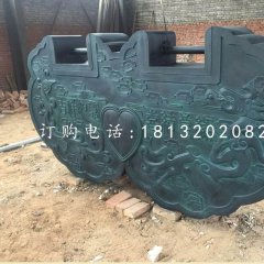 同心鎖銅雕，青銅鎖雕塑