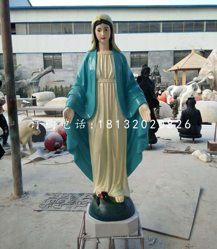圣母雕塑，玻璃鋼教堂人物