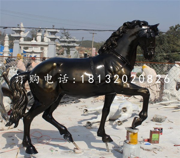 玻璃鋼馬，公園動物雕塑