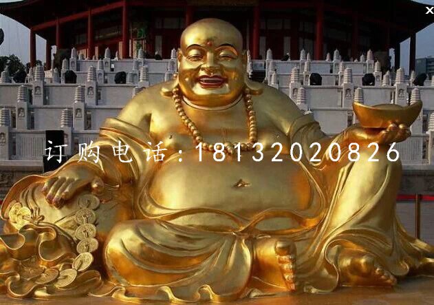 銅雕彌勒佛招財佛像雕塑