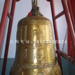 鑄銅鐘，寺廟銅鐘雕塑