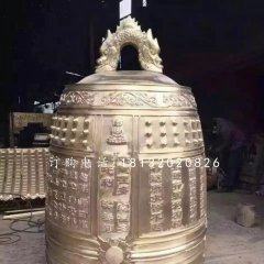 鑄銅鐘雕塑，寺廟銅雕鐘
