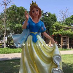 玻璃鋼白雪公主，公園卡通人物