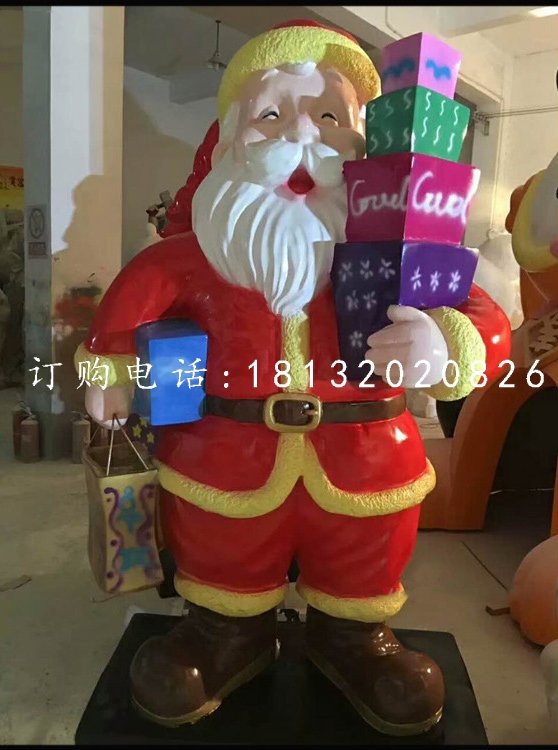 玻璃鋼圣誕老人，卡通人物 (3)