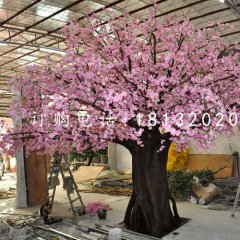 玻璃鋼桃花，仿真大樹