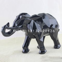 抽象大象，玻璃鋼動(dòng)物擺件