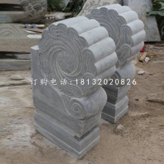 門墩石雕，青石仿古門墩