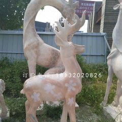 梅花鹿，晚霞紅梅花鹿