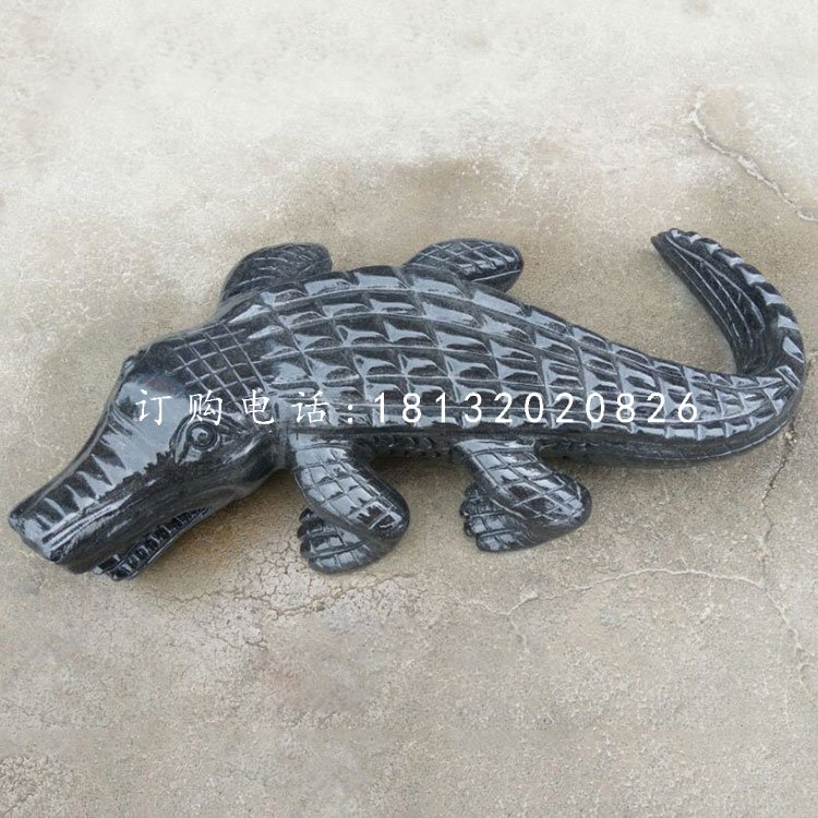 噴漆動(dòng)物雕塑,鱷魚(yú)石雕