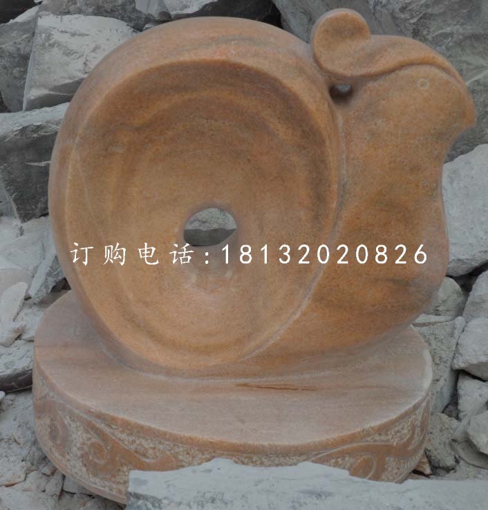 十二生肖石雕，晚霞紅抽象動(dòng)物 (5)