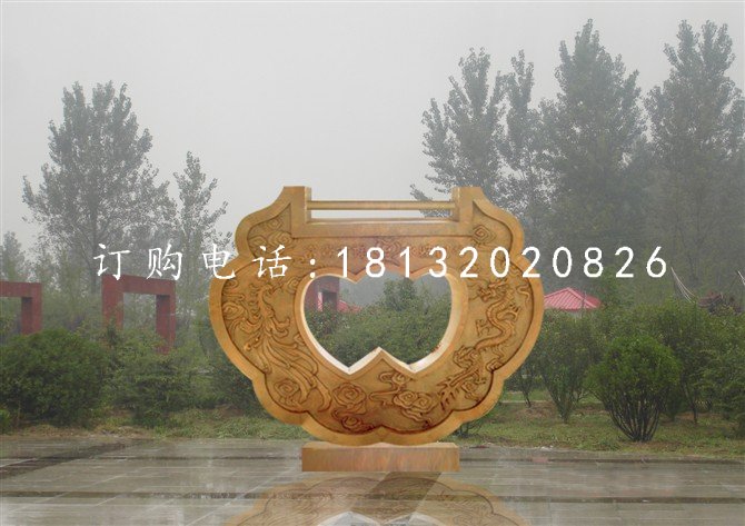 同心鎖雕塑，銅鎖雕塑，公園景觀銅雕