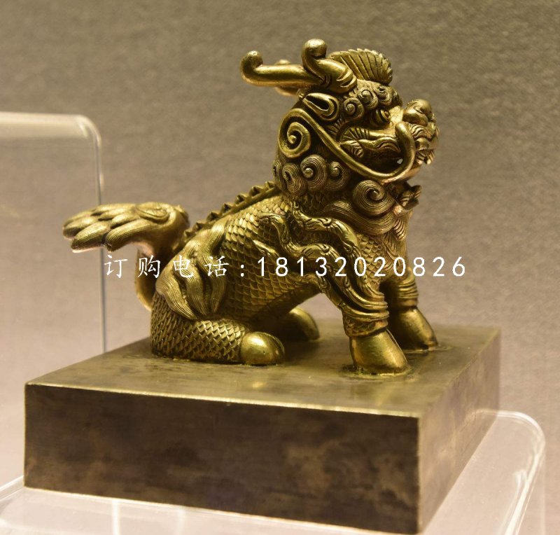 麒麟銅雕，鑄銅神獸雕塑