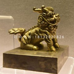 麒麟銅雕，鑄銅神獸雕塑
