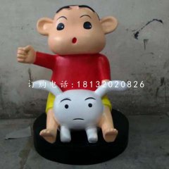 蠟筆小新雕塑，玻璃鋼卡通人物