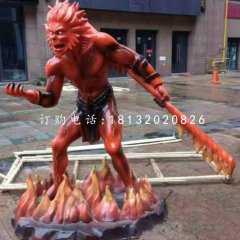 卡通齊天大圣，玻璃鋼雕塑