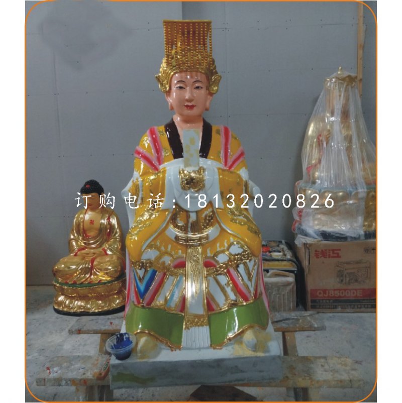 王母娘娘雕塑，玻璃鋼神仙雕塑