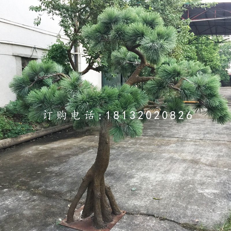 松樹雕塑，玻璃鋼仿真樹木