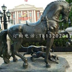 坐騎雕塑，青銅馬雕塑
