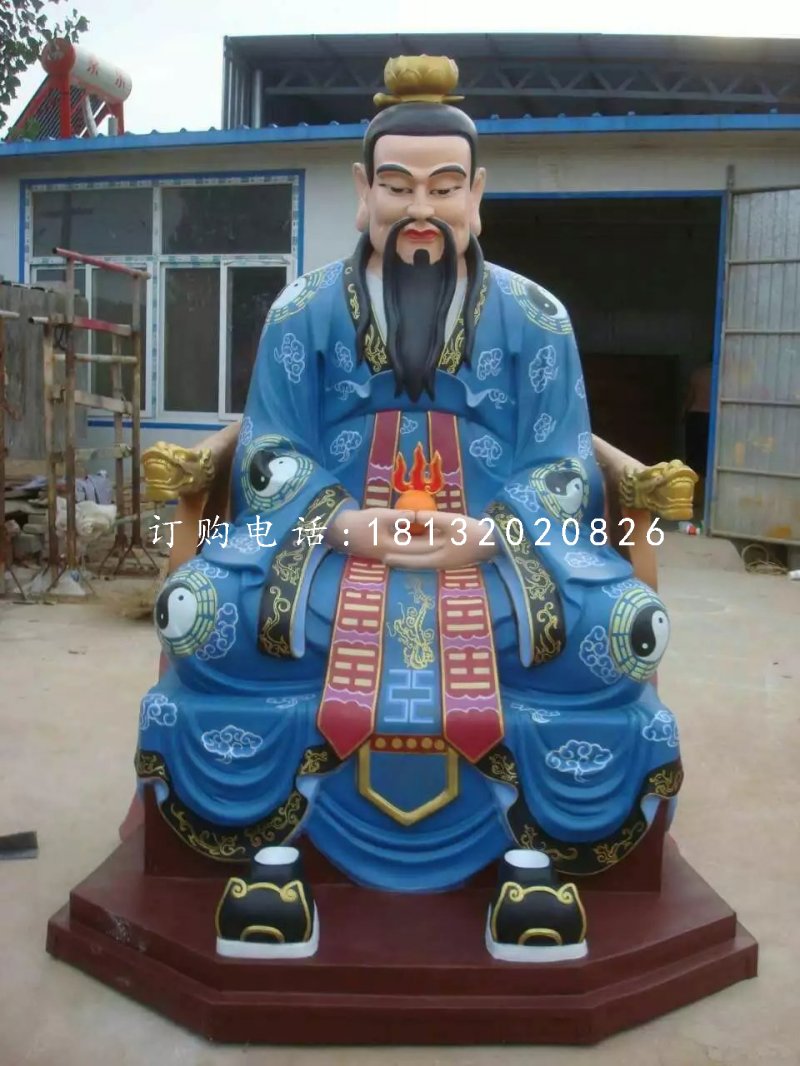 三清雕塑，玻璃鋼彩繪神仙 (3)