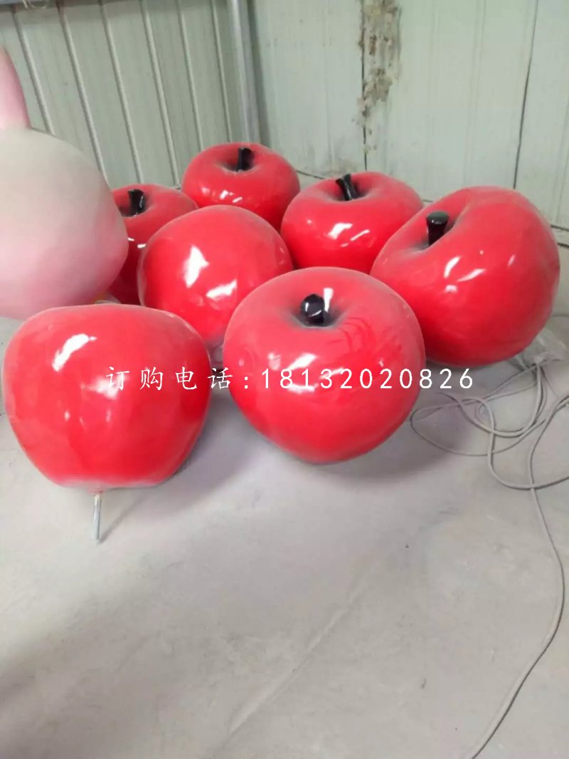 蘋果雕塑，玻璃鋼仿真水果