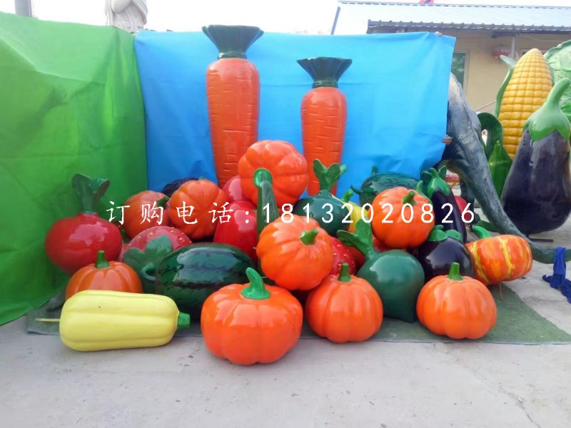 玻璃鋼蔬菜水果雕塑，仿真雕塑 (1)