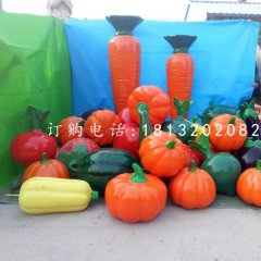玻璃鋼蔬菜水果雕塑，仿真雕塑