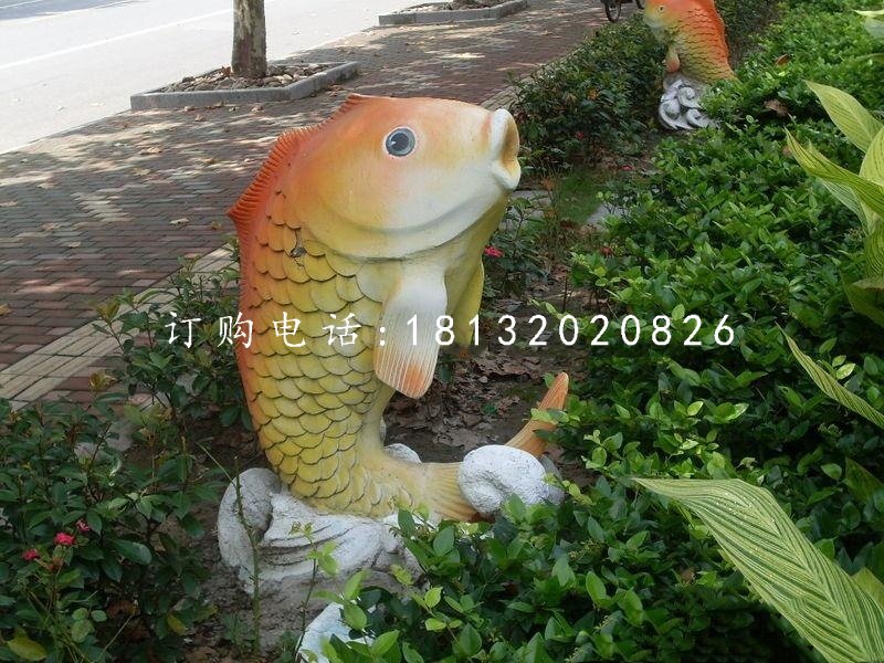 玻璃鋼鯉魚,動(dòng)物雕塑