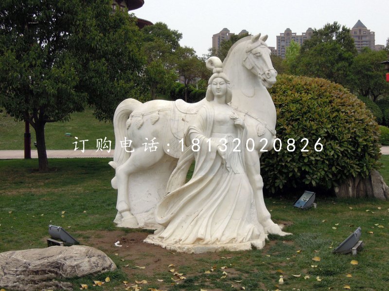 唐朝美女石雕，公園景觀石雕