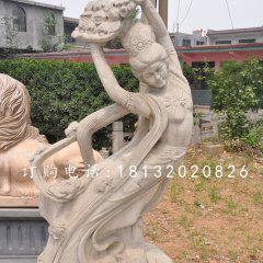 天女散花石雕，古代人物石雕