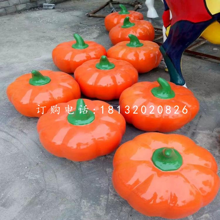 玻璃鋼南瓜雕塑,蔬菜雕塑